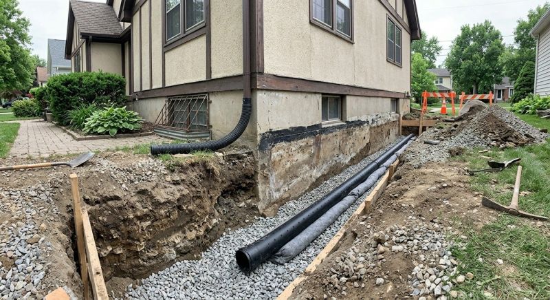 Exterior Drainage Installation in Tuscaloosa, AL